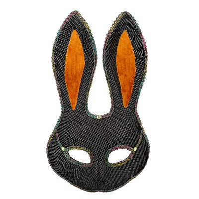 Halfmasker Mystery Bunny | Zwart