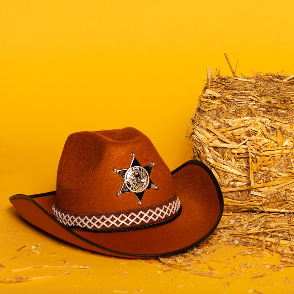 Kinderhoed Sheriff | Zwart, Bruin of Wit