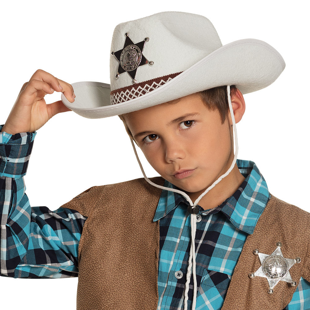 Kinderhoed Sheriff | Zwart, Bruin of Wit