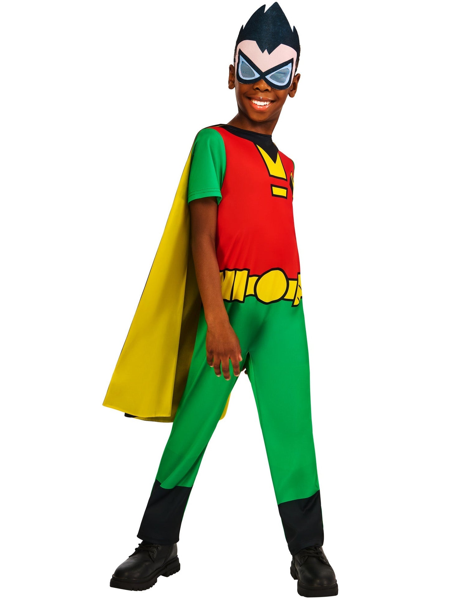 Teen Titans Go Robin Kostuum Kinderen | Jumpsuit, Cape & Masker