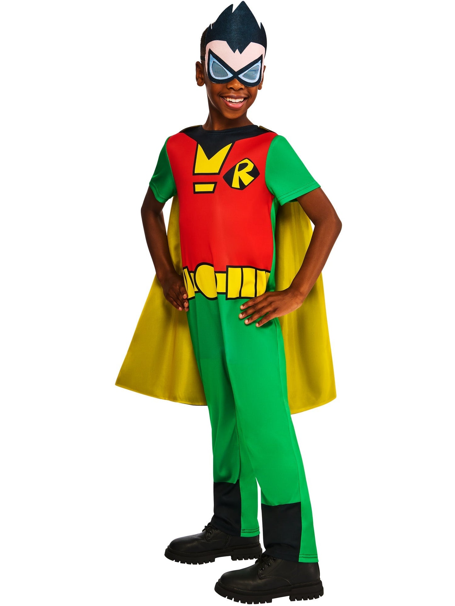 Teen Titans Go Robin Kostuum Kinderen | Jumpsuit, Cape & Masker