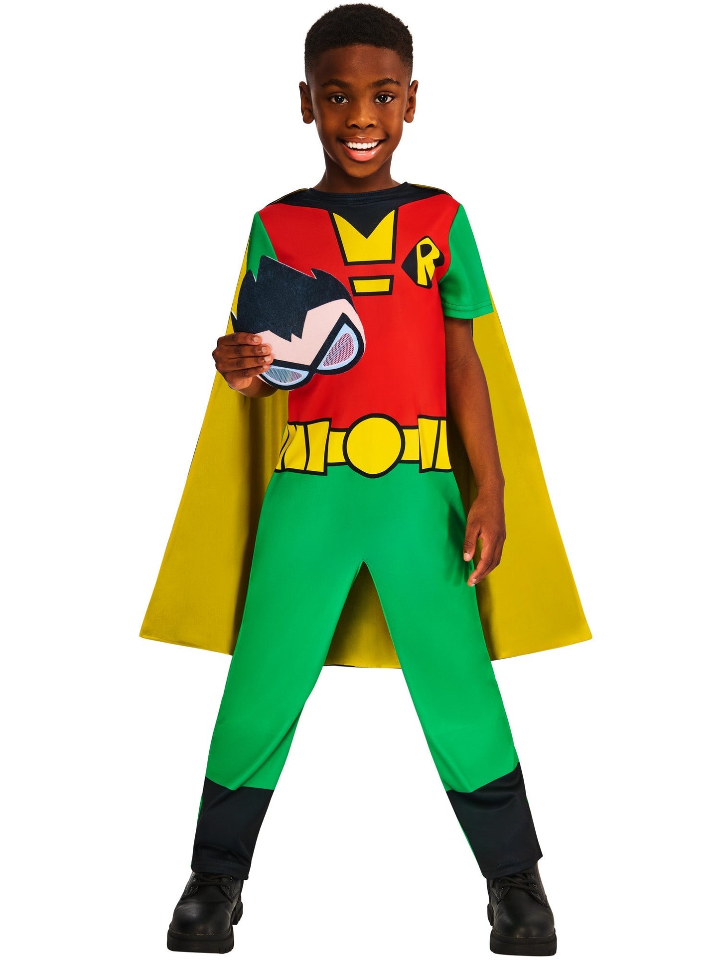 Teen Titans Go Robin Kostuum Kinderen | Jumpsuit, Cape & Masker