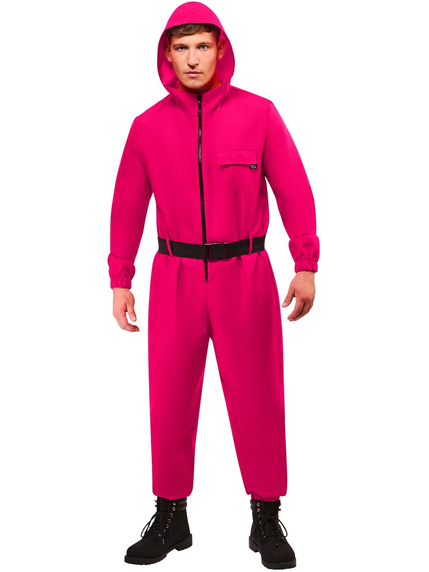 Officieel Squid Game Bewakerkostuum | Jumpsuit + Riem