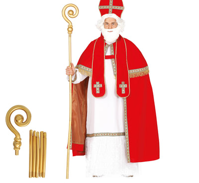 Sinterklaasstaf Goud 184 cm – Demontabele Sinterklaas Staf
