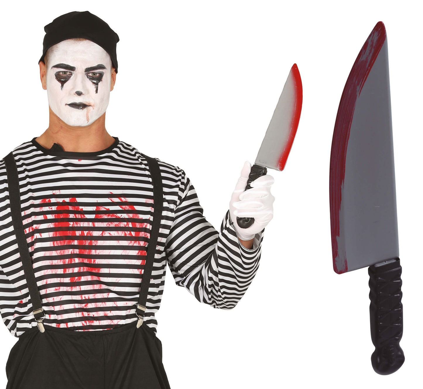 Bloody Knife 37 cm | Halloween Nepmes met Bloed Effect