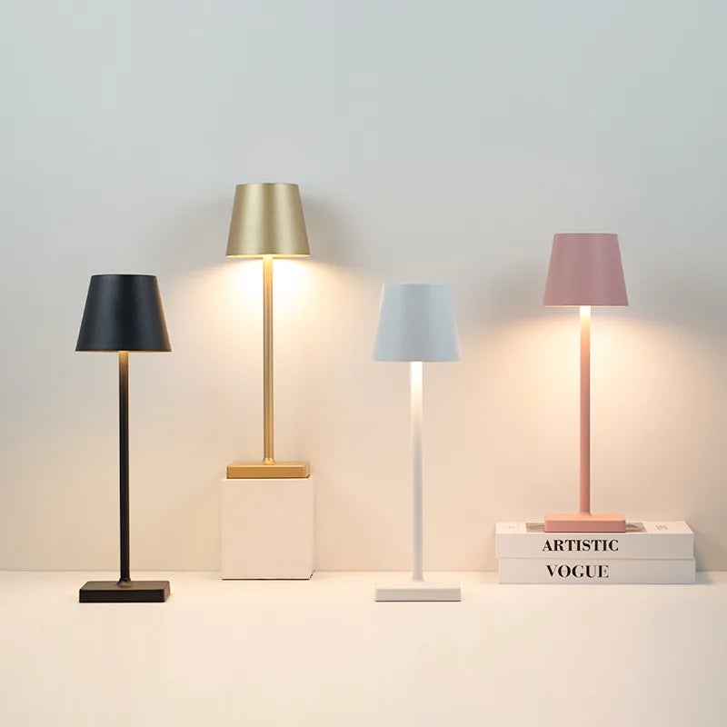 Draadloze LED tafellamp| USB oplaadbaar + 3 niveaus dimbaar