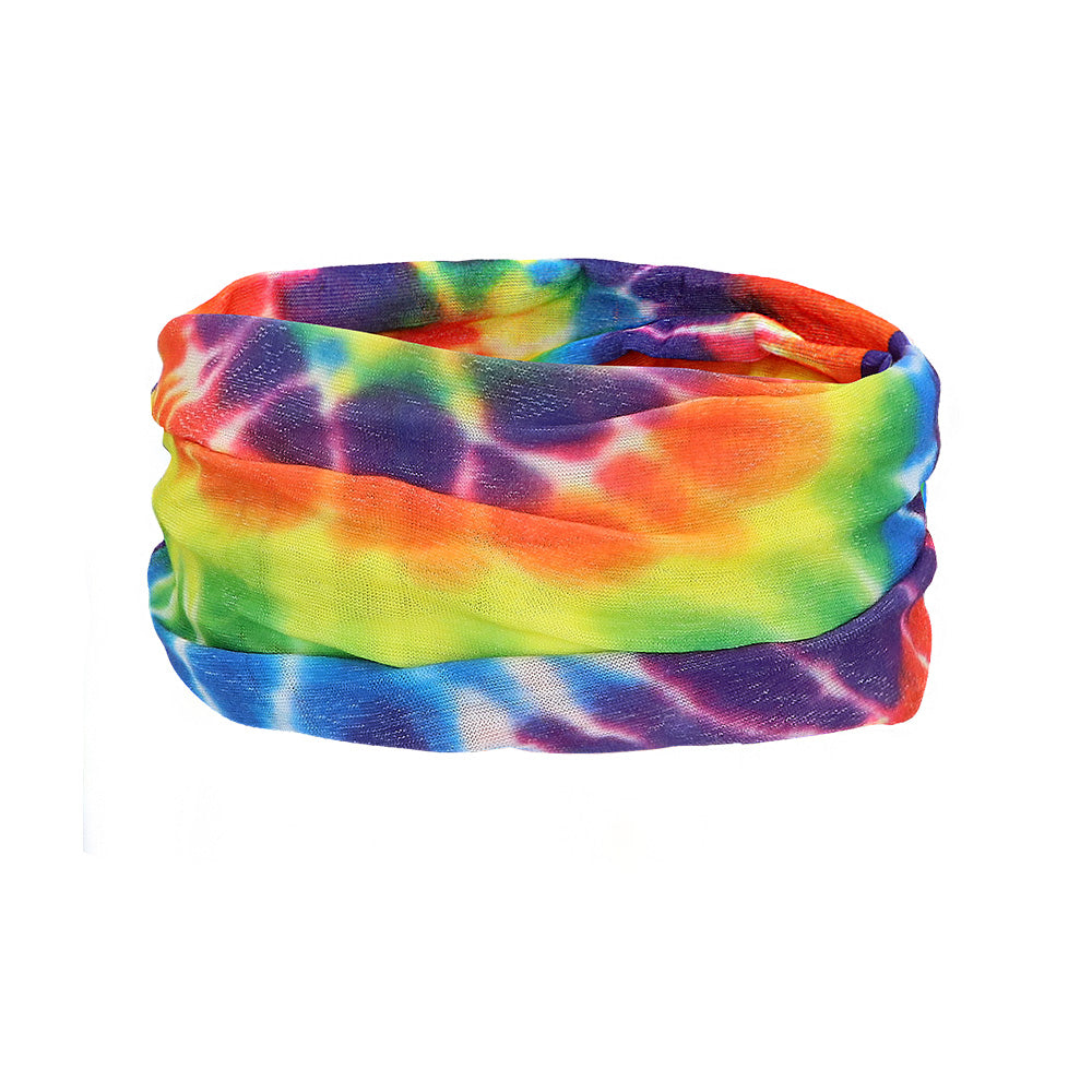 Set Hippie | (hoofdband, partybril, pruik en ketting)