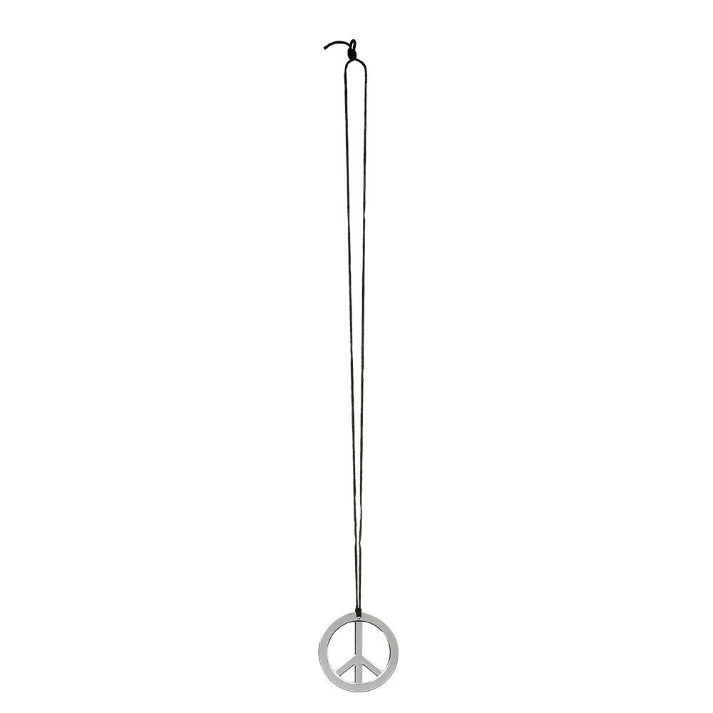 Set Hippie | (hoofdband, partybril, pruik en ketting)