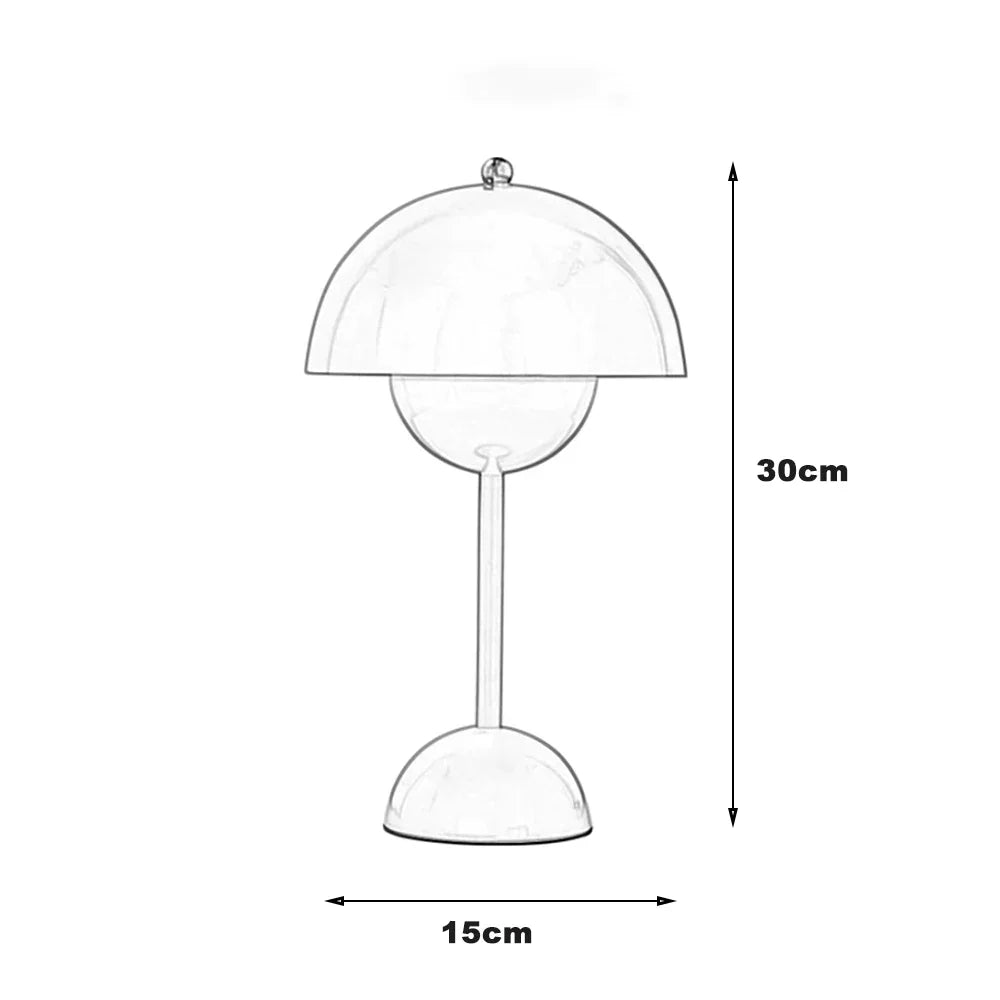 Scandinavische Designer Tafellamp - Draadloos & Dimbaar