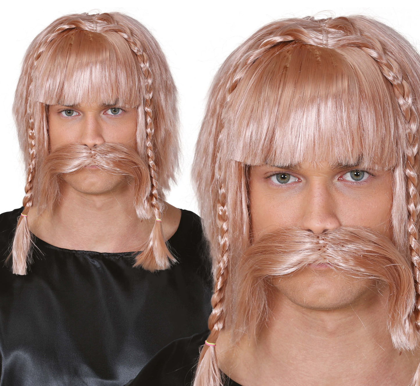 Viking Pruik met Snor | Asterix Stijl