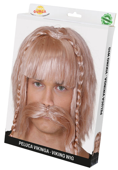 Viking Pruik met Snor | Asterix Stijl