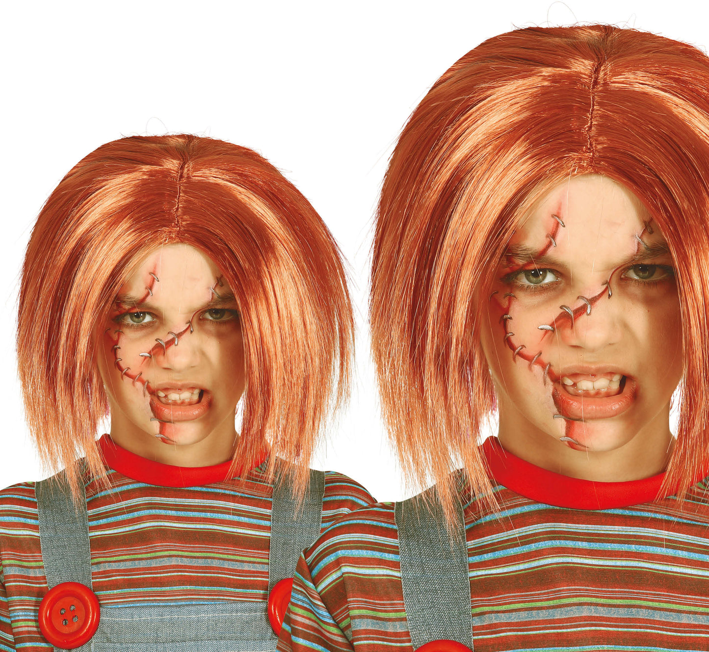 Chucky Pruik Kind | Killer Doll | Halloween Horror Pruik