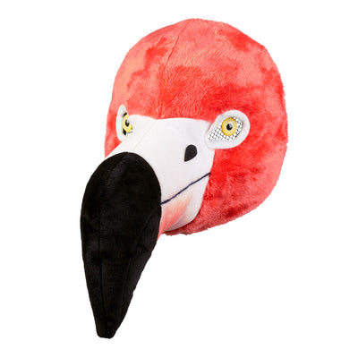Plüsch-Gesichtsmaske Flamingo