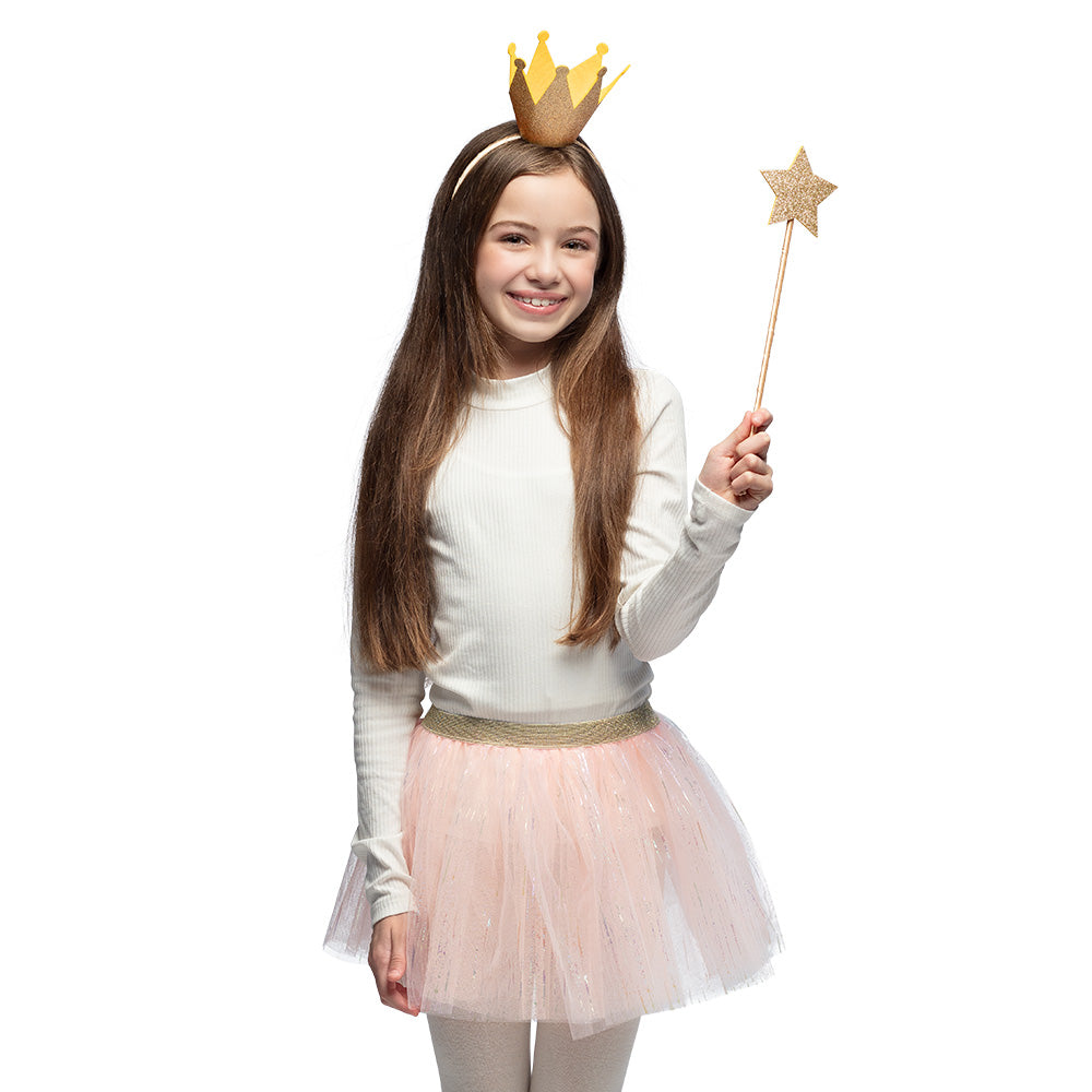 Set Fairy prinses (diadeem, tutu en stafje)