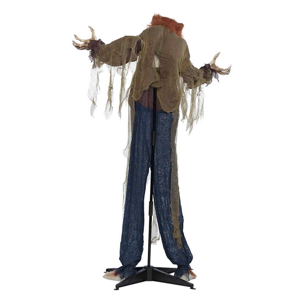 Standdeko Böser Wolf – 160 cm mit Licht, Sound und Bewegung