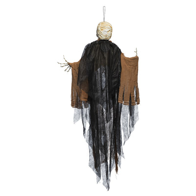 Hangdecoratie Creepy Mummy – 160 cm met Licht, Geluid en Geluidsensor