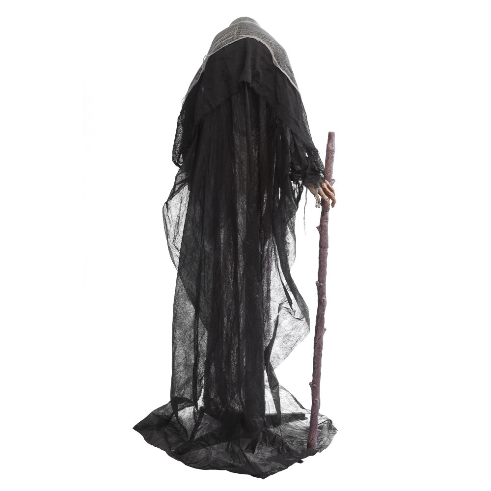 Interactieve Heks Halloween Decoratie – 160 cm met Licht, Geluid en Beweging