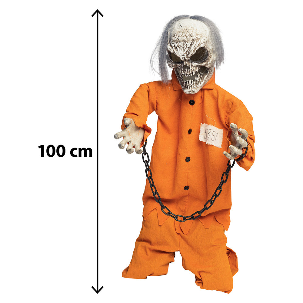 Halloween Skelet Decoratie Death Prisoner 100 cm – licht & beweging