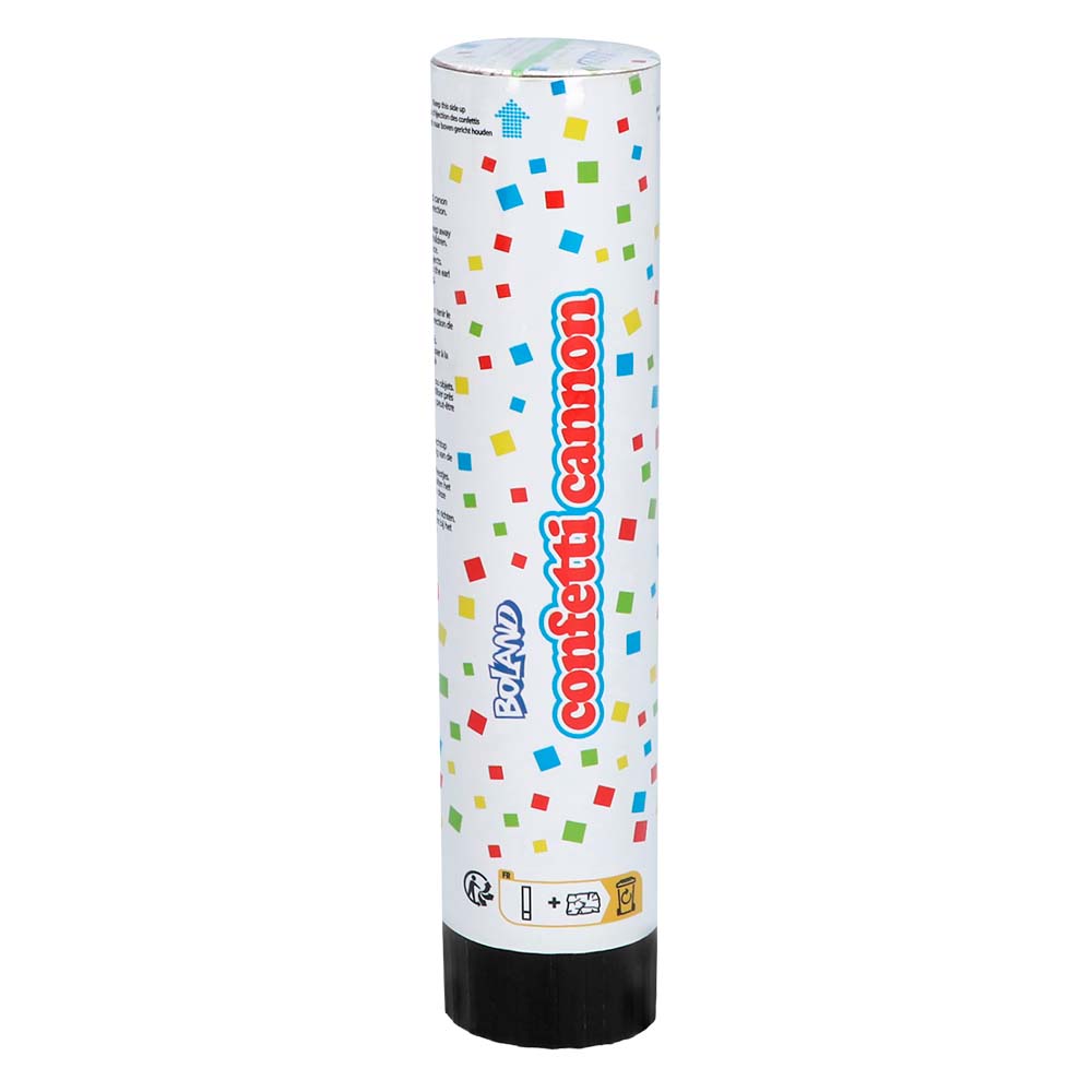 Confettikanon Multikleur 20 cm – Knal je feest tot leven