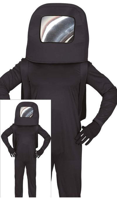Astronautenpak Kind Zwart