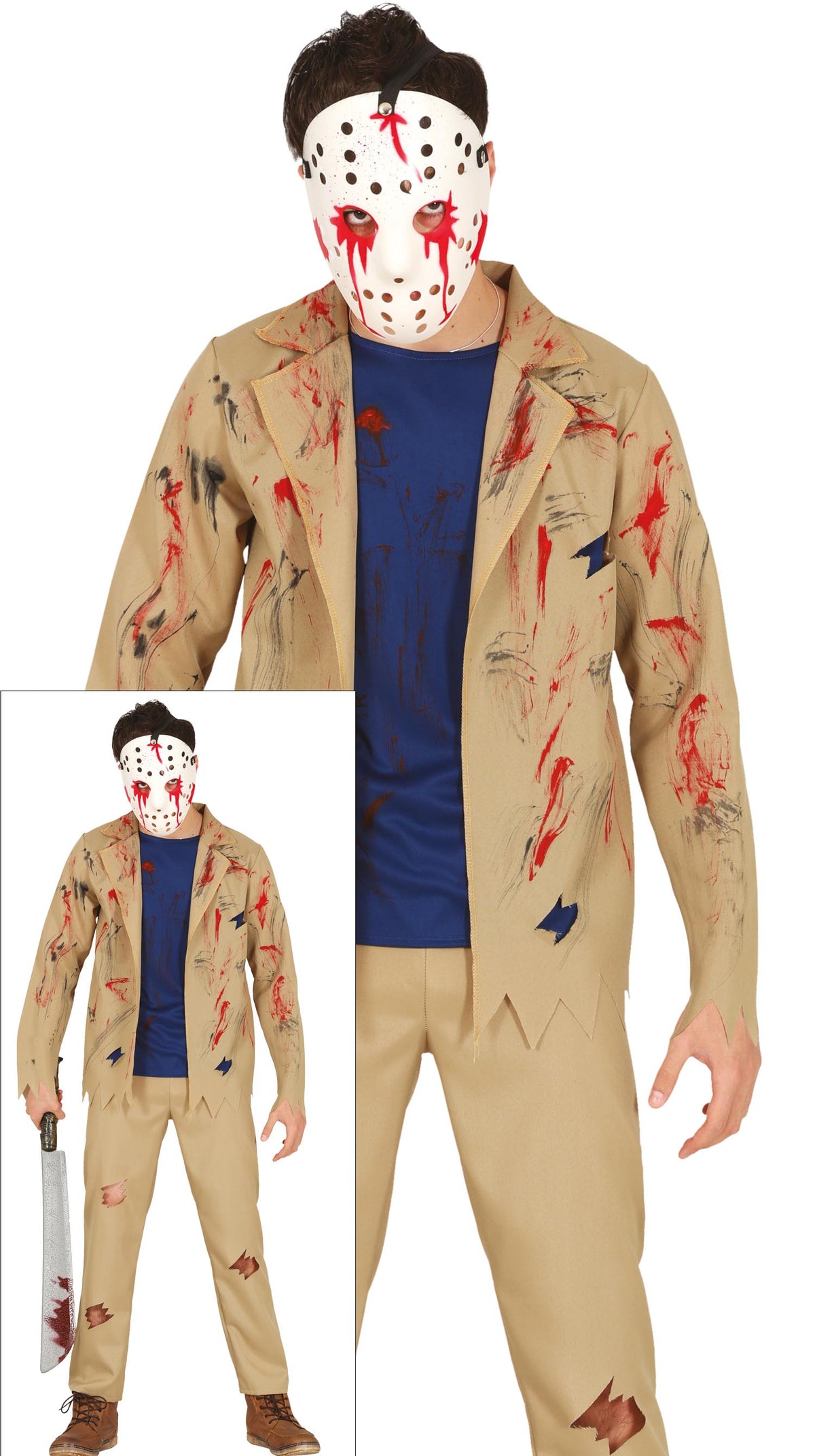 Jason Voorhees Kostuum Heren - Inclusief masker