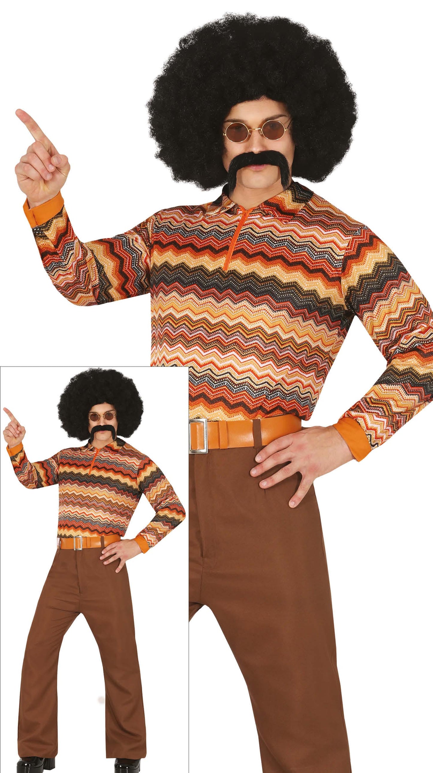 Disco 70S Kostuum Gekleurd Heren