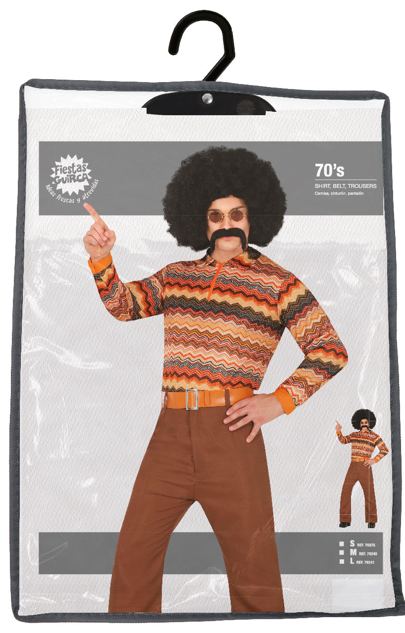 Disco 70S Kostuum Gekleurd Heren