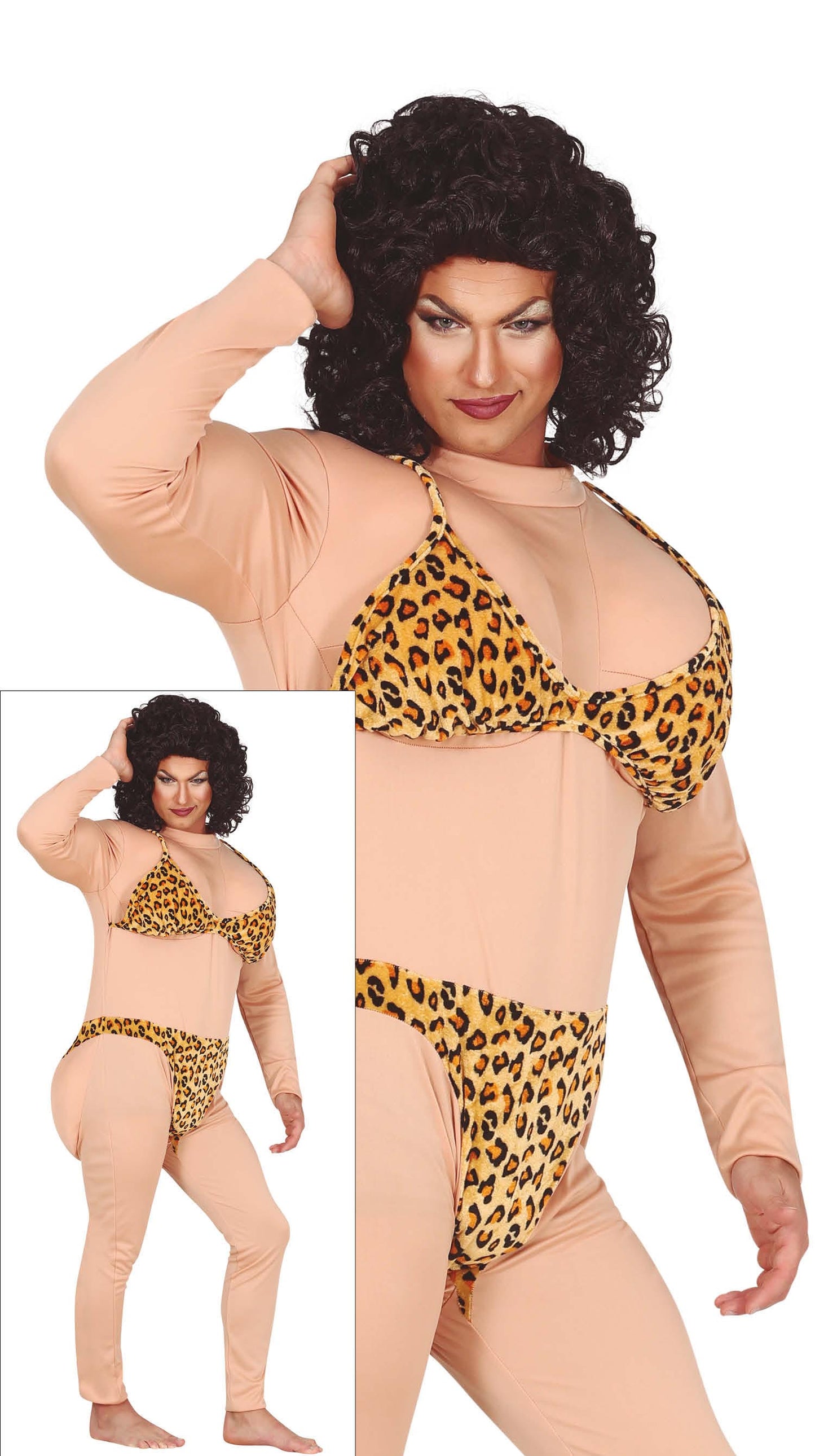 Drag Queen Bikini Kostuum Heren – Hilarische Jumpsuit Look