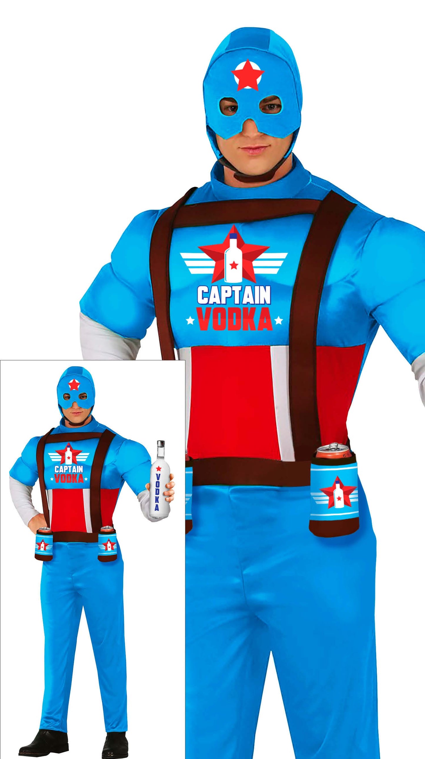 Captain Wodka Kostuum Heren