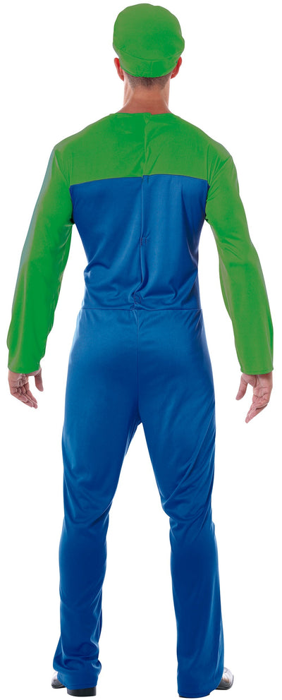 Luigi-Kostüm für Herren – Super Mario Overall mit Hut