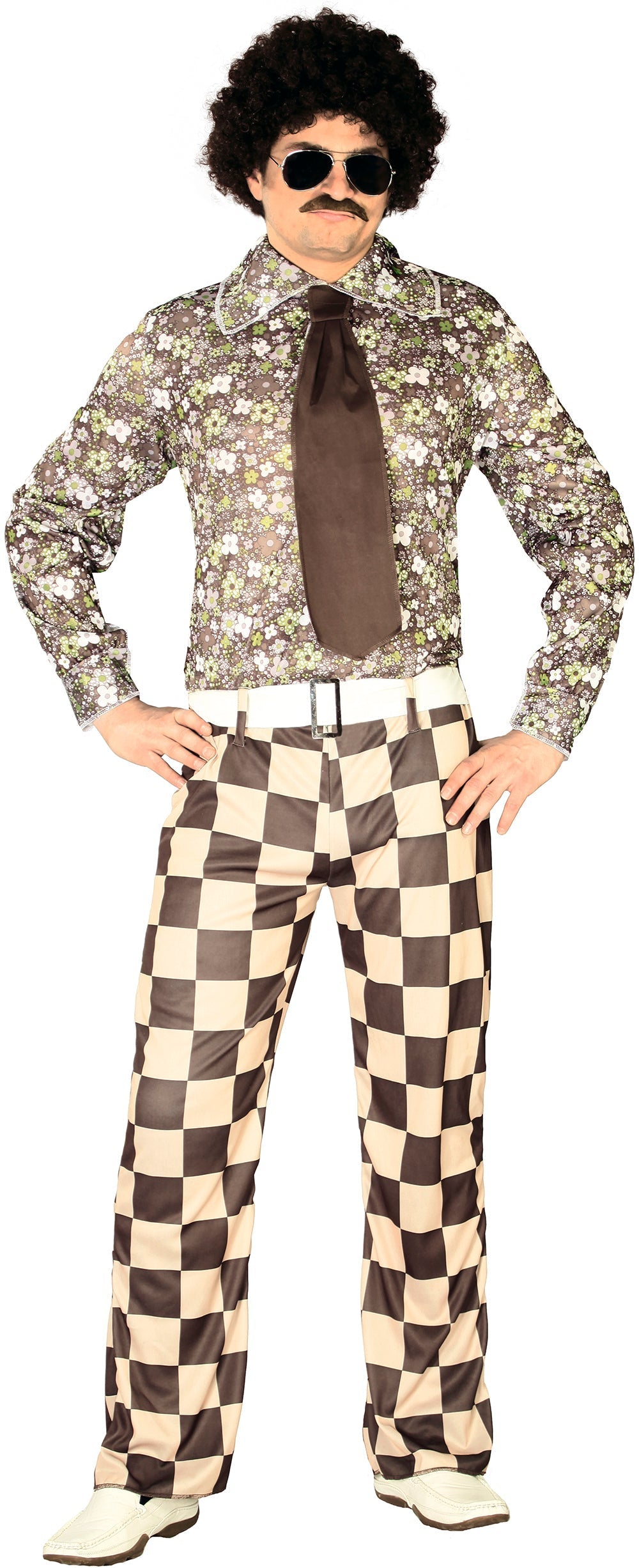 Disco 80S Kostuum Bruin Heren