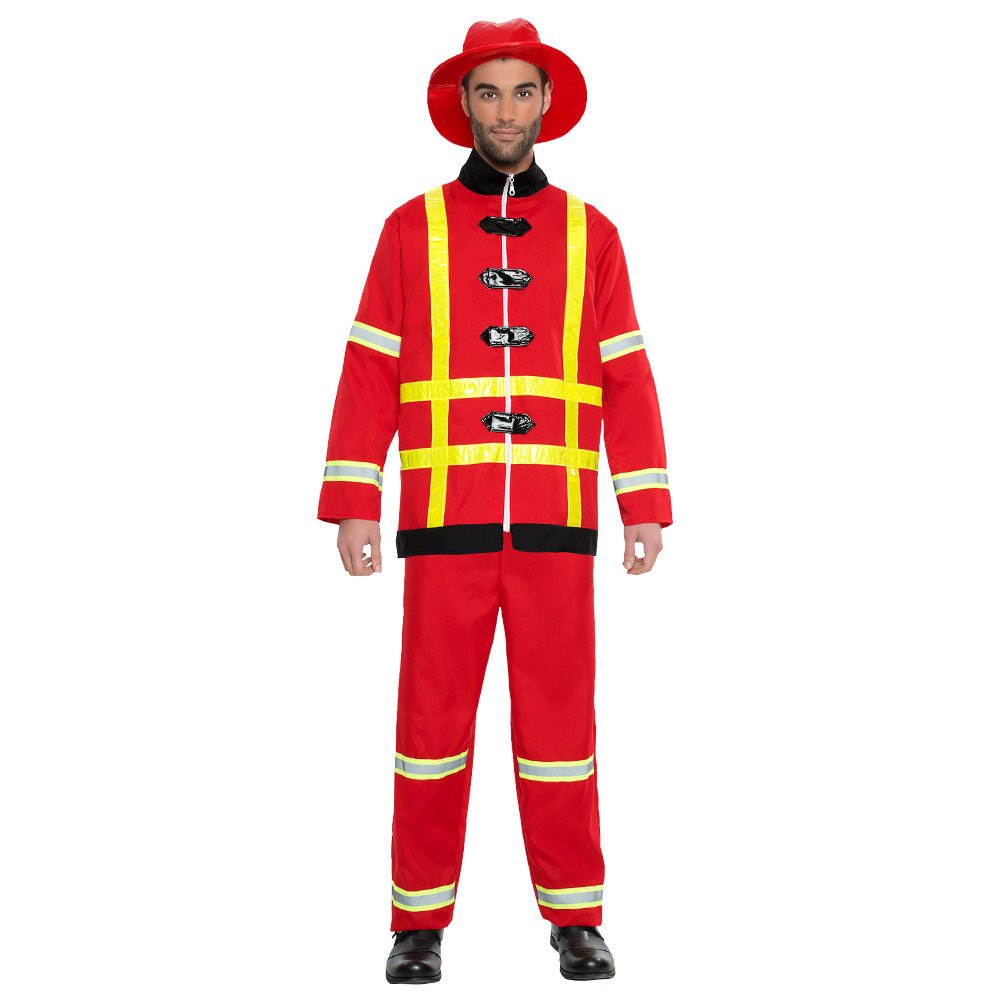 Feuerwehrmann Kostüm | Feuerwehranzug für Erwachsene