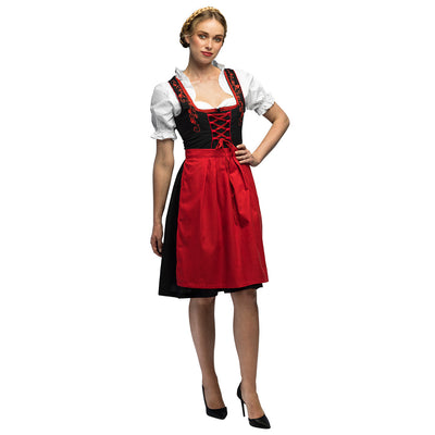 Frau Fischer Kostüm | Dirndl | Deutsches Kleid | Rot