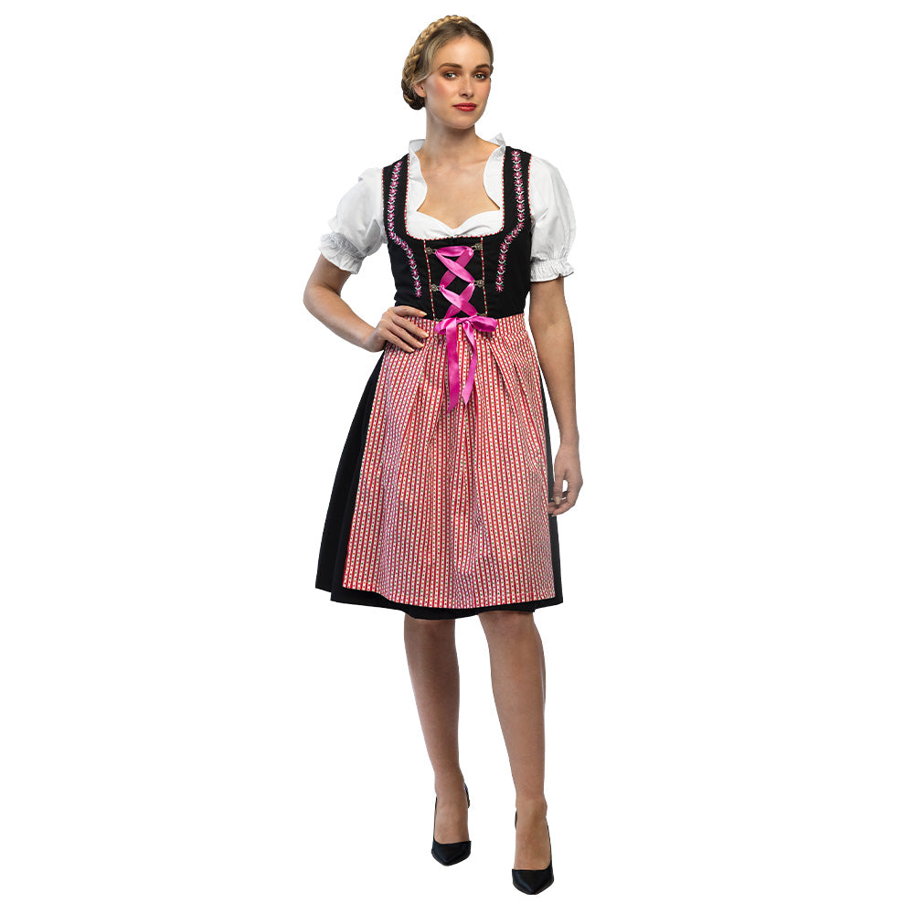 Frau Fischer Kostüm | Dirndl | Deutsches Kleid | Rosa