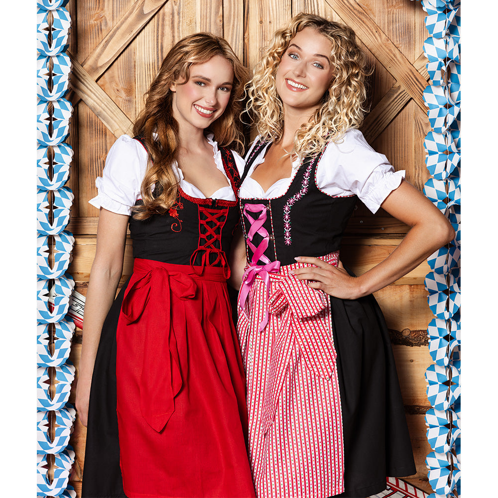 Frau Fischer Kostüm | Dirndl | Deutsches Kleid | Rosa