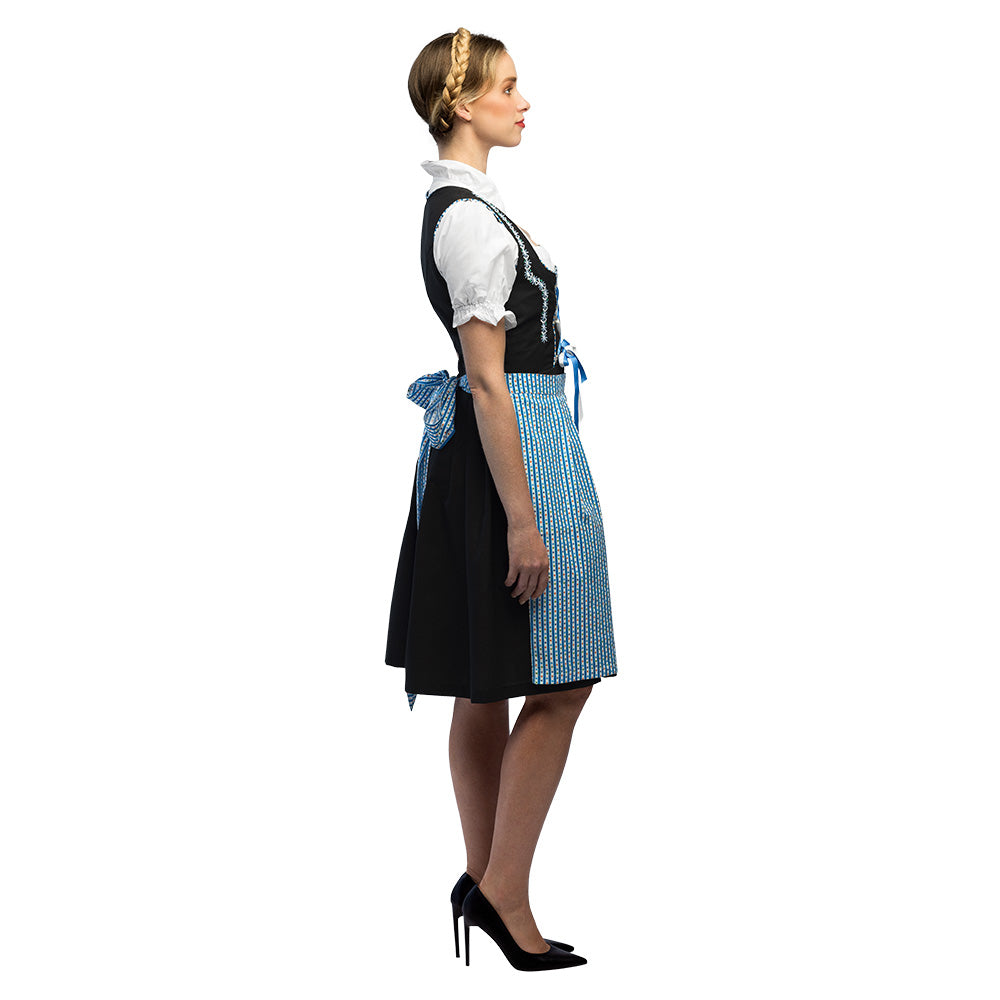 Kostuum Frau Fischer | Dirndl | Duitse Jurk | Blauw