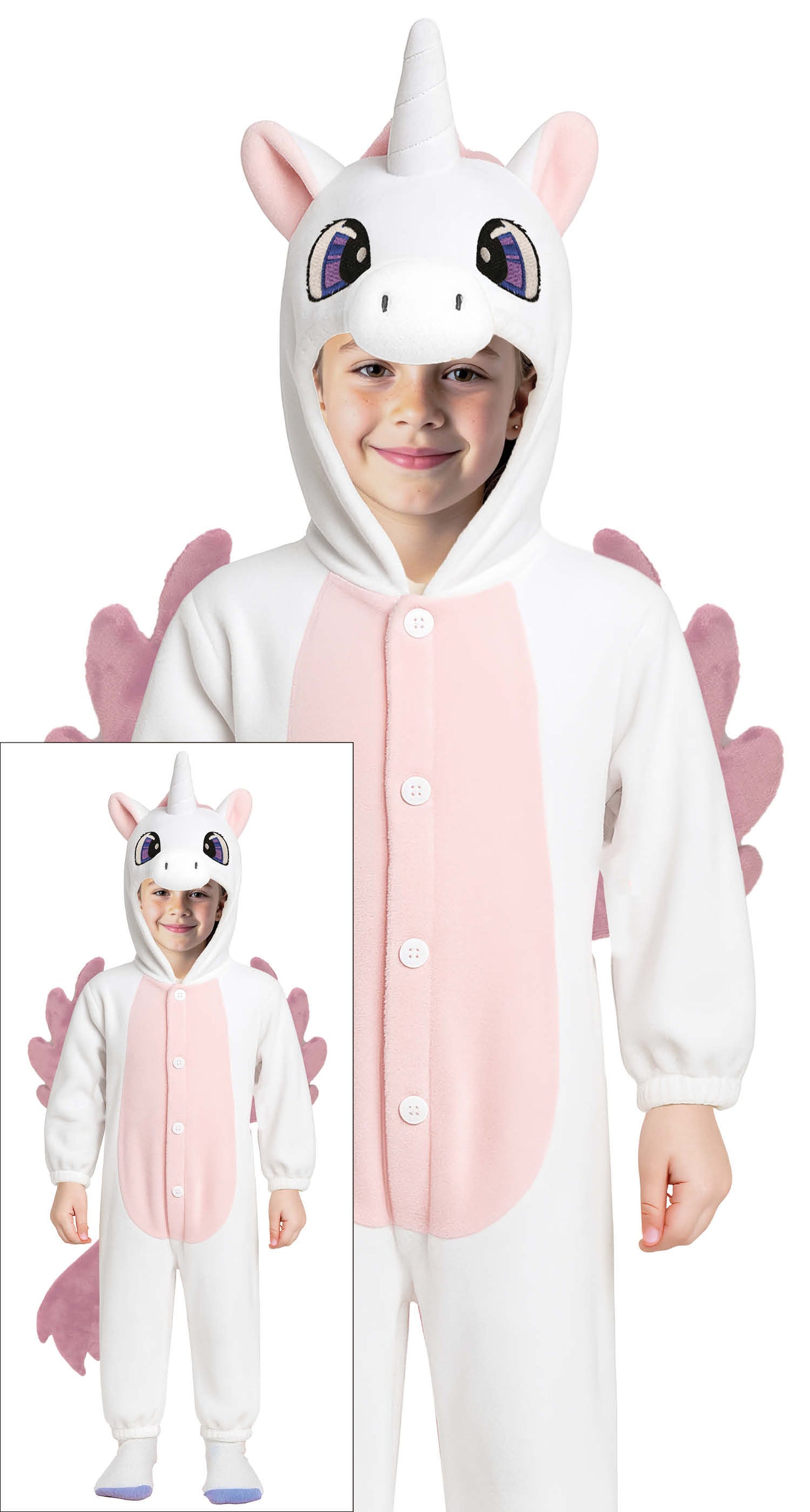 Unicorn Onesie Roze Kind
