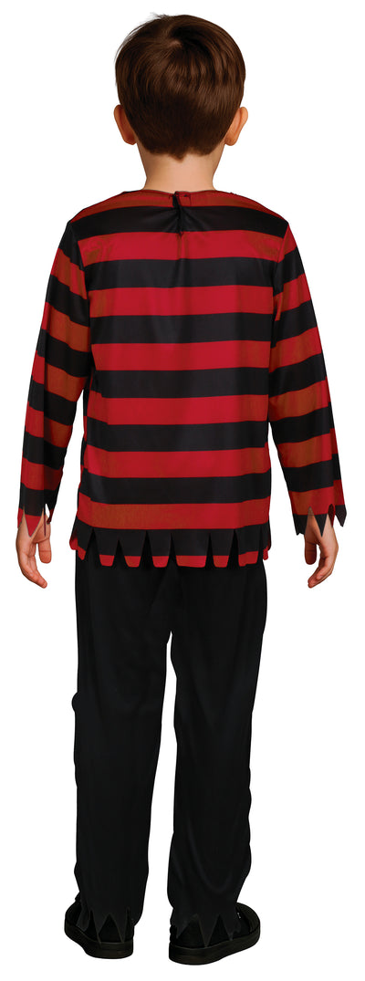 Freddy Krueger Kostuum Kind – Rood Zwart Horror Kostuum