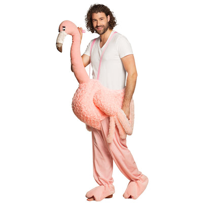 Volwassenenkostuum Gedragen Door Flamingo (One Size)