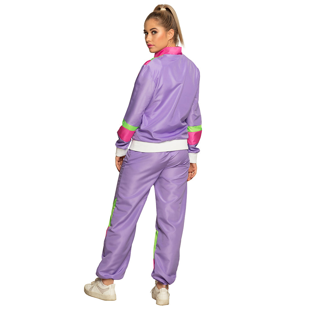 90er Jahre | Retro Babe Trainingsanzug | Lila