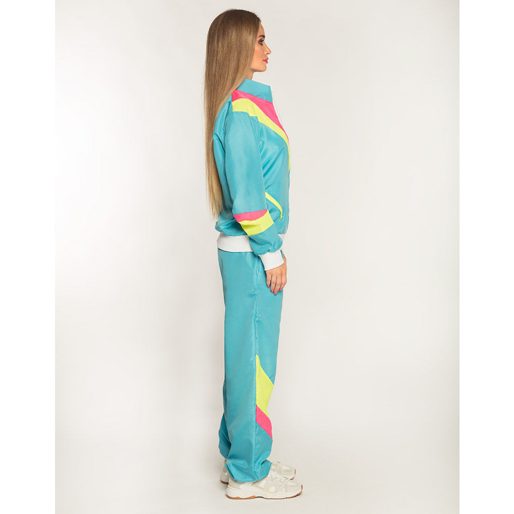 90er Trainingsanzug | Retro Babe | Neonblau