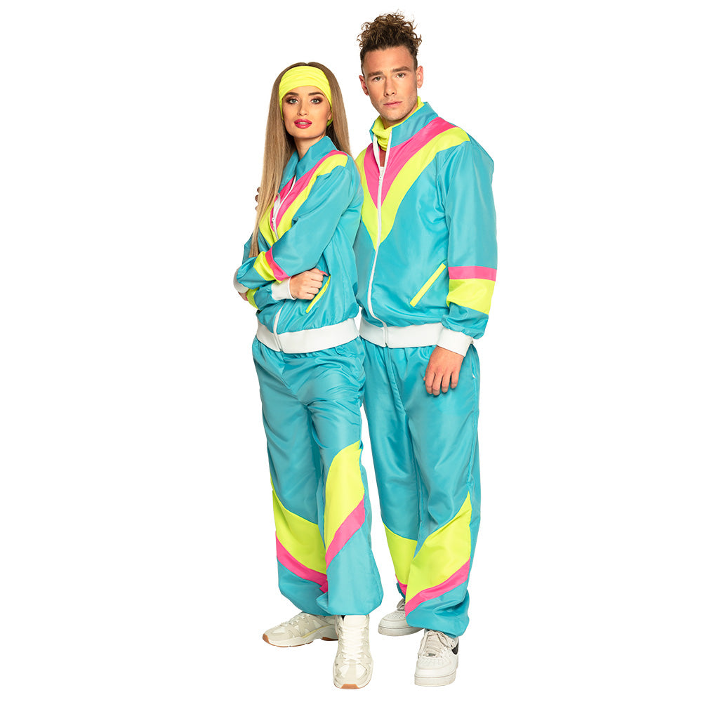 90er Trainingsanzug | Retro Babe | Neonblau
