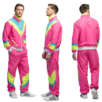 90er Trainingsanzug | Retro Typ | Neonpink