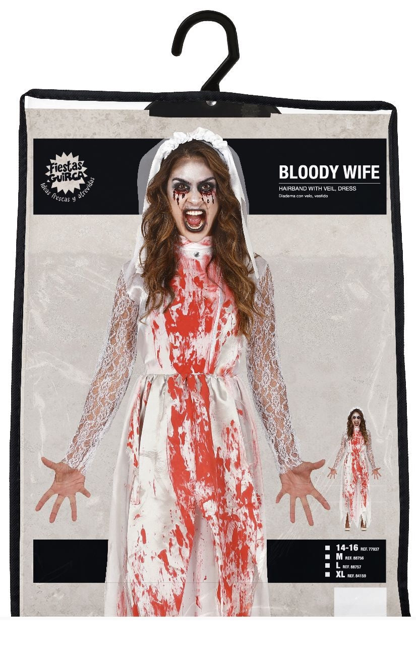 Trouwjurk Halloween Kostuum Dames Bebloed | Bloody Mary Outfit
