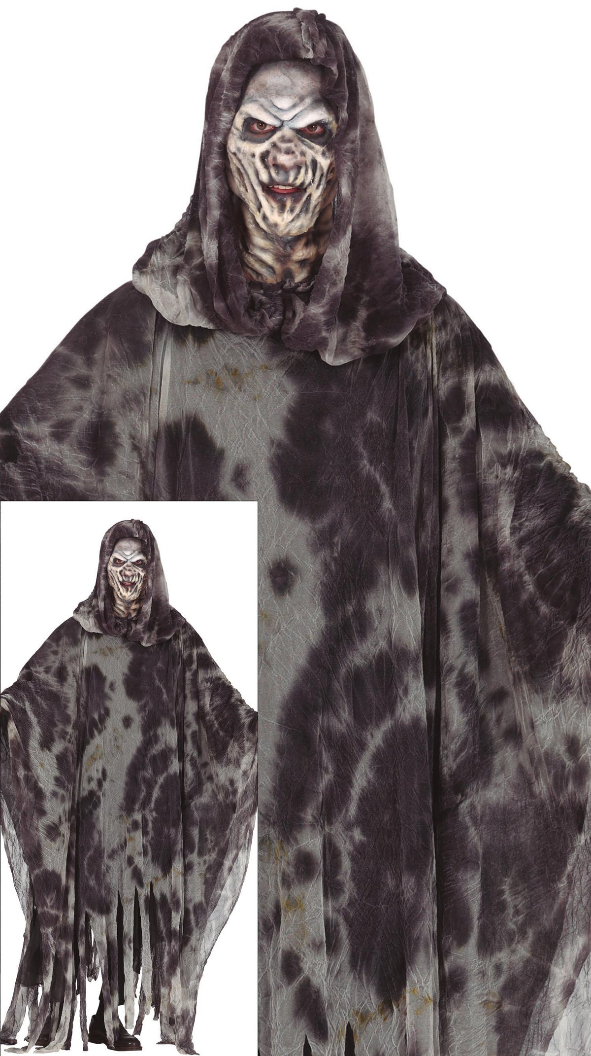 Grim Reaper Kostuum – Enge Horror Tuniek met Capuchon One Size
