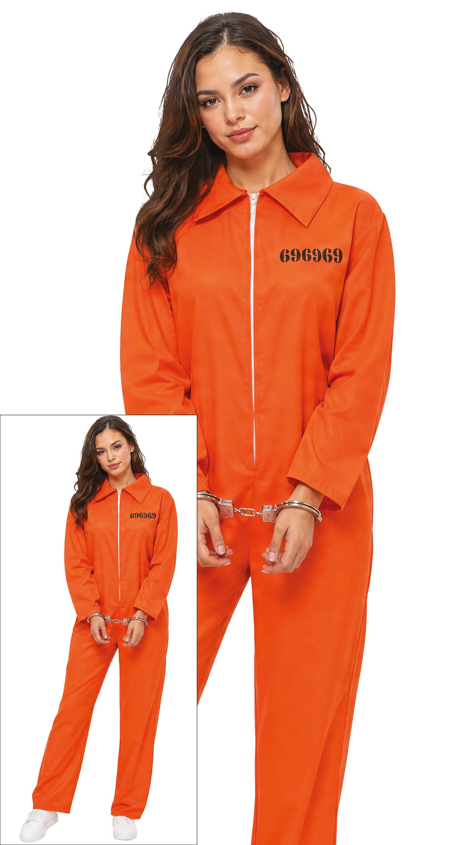 Gevangenis Kostuum Dames | Groepskostuum | 5 Personen | 5x Oranje Overall