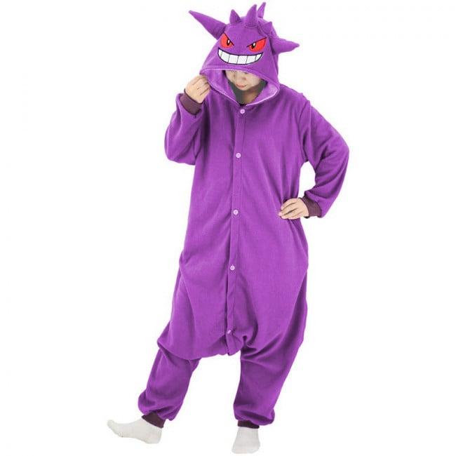 Gengar Onesie | Kostüm | Pyjama | Für Kinder & Erwachsene