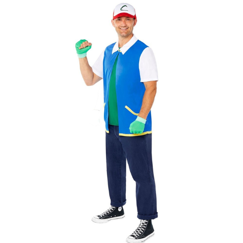 Ash Kostuum - Voor Volwassenen - Verkleedpak Pokemon