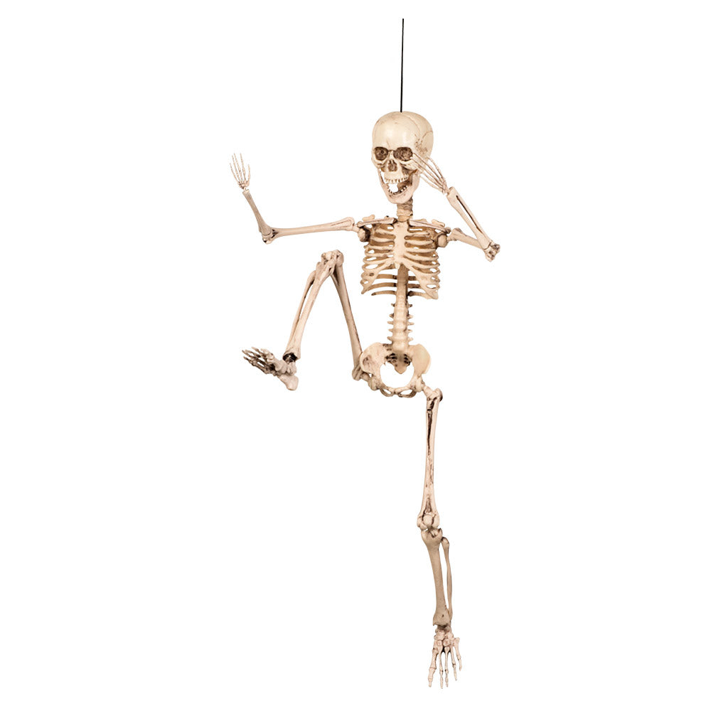 Halloween beweegbaar skelet decoratie 50 cm