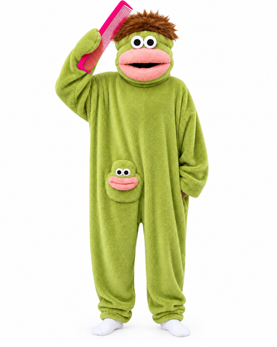 Big Mouth onesie groen